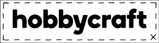 Hobbycraft logo. Current catalogue