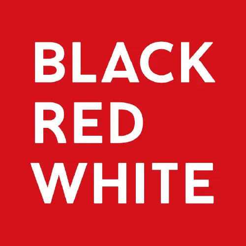 Black Red White logo