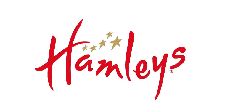 Hamleys logo. Current catalogue