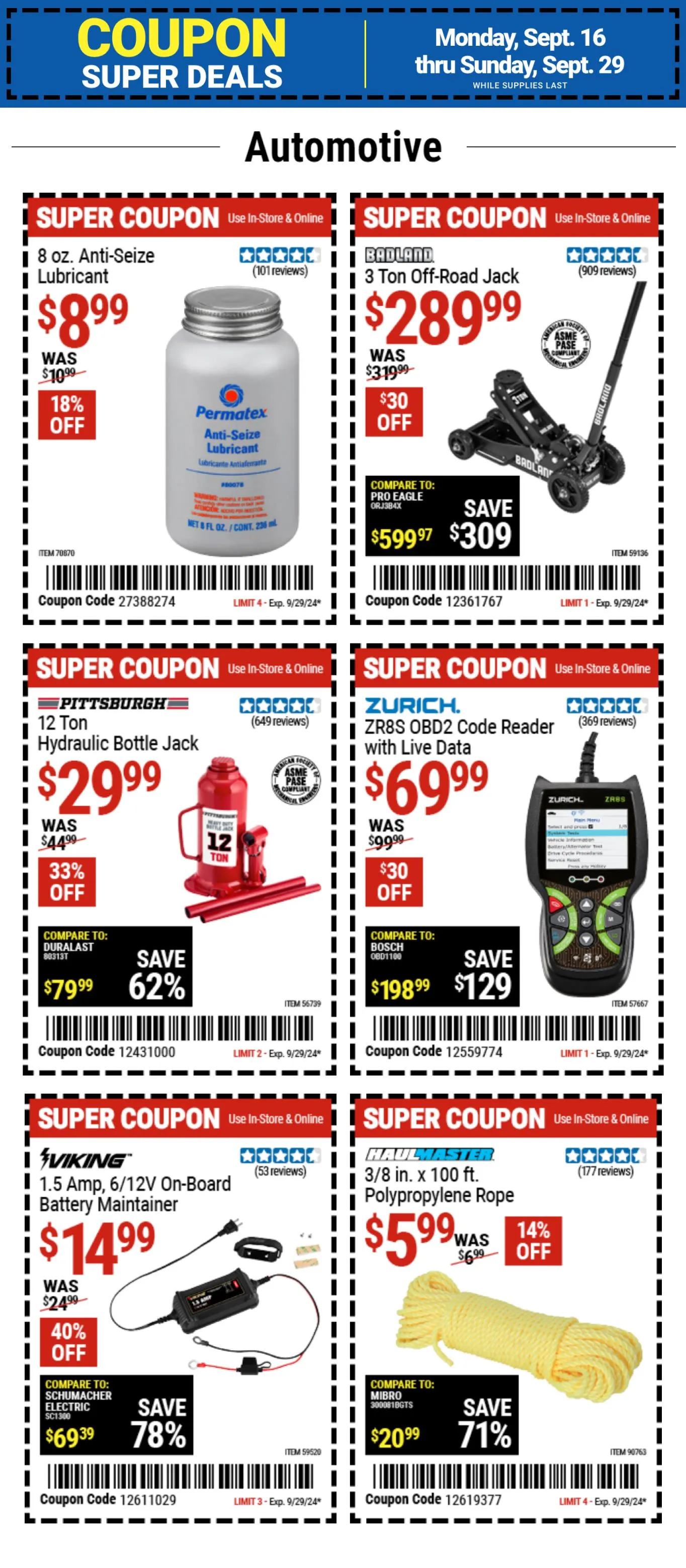 Weekly ad Coupon Super Deals from September 16 to September 29 2024 - Page 4