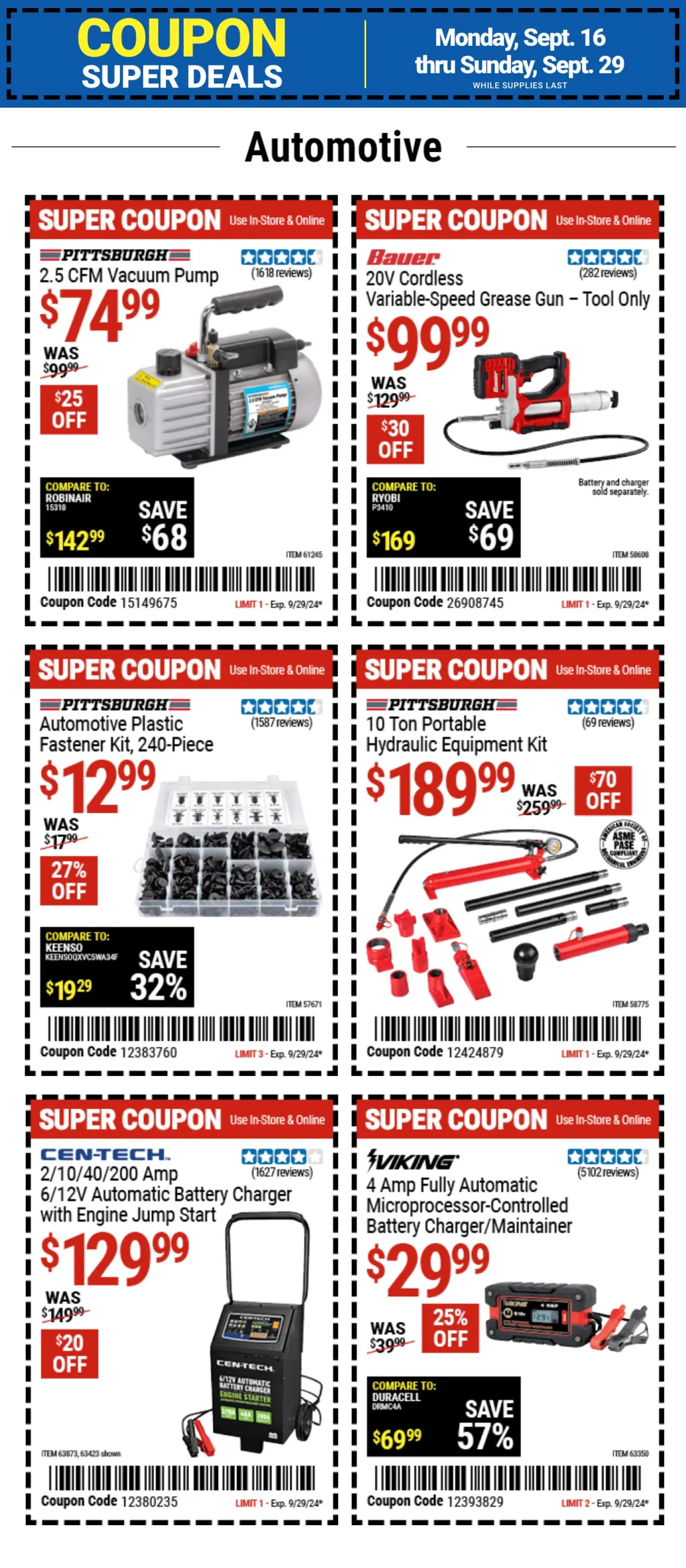 Weekly ad Coupon Super Deals from September 16 to September 29 2024 - Page 2
