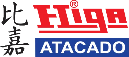 Higa Atacado logo de folhetos