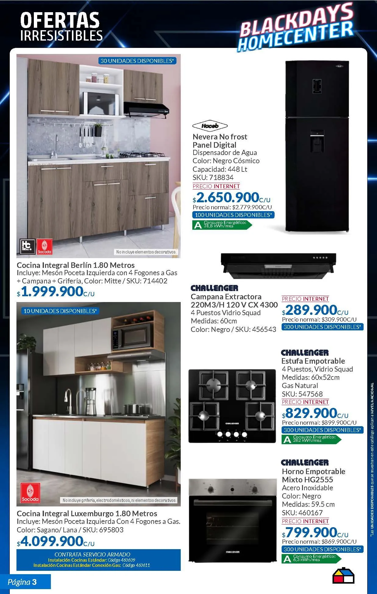 Catalogo de BlackDays Homecenter 12 de noviembre al 4 de diciembre 2024 - Pag 3