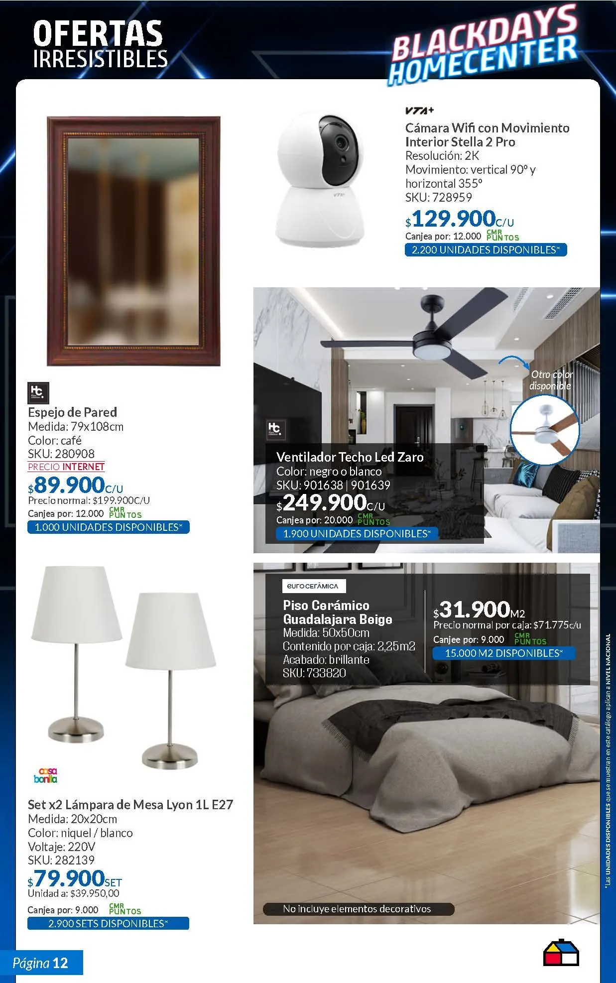 Catalogo de BlackDays Homecenter 12 de noviembre al 4 de diciembre 2024 - Pag 9