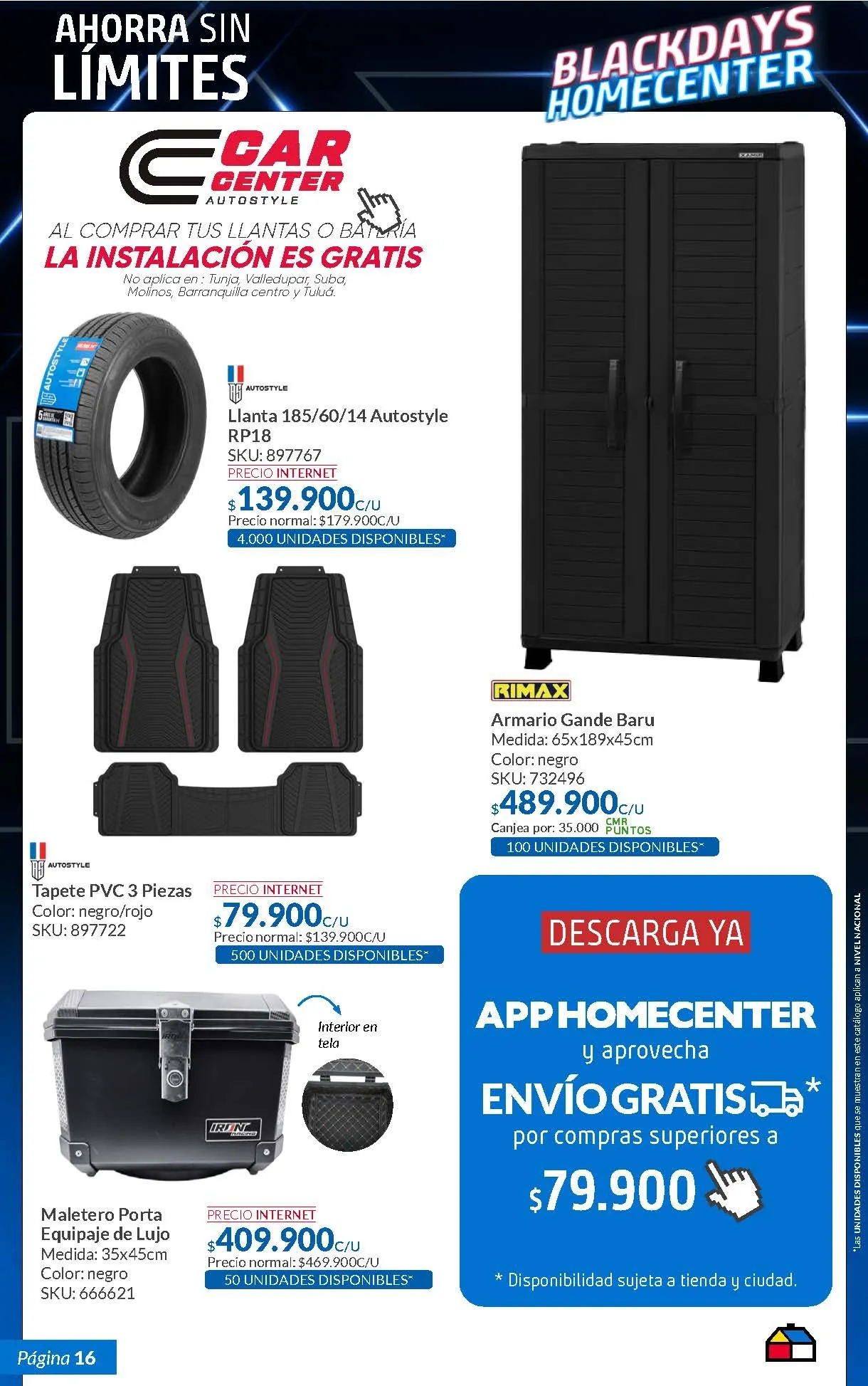 Catalogo de BlackDays Homecenter 12 de noviembre al 4 de diciembre 2024 - Pag 6