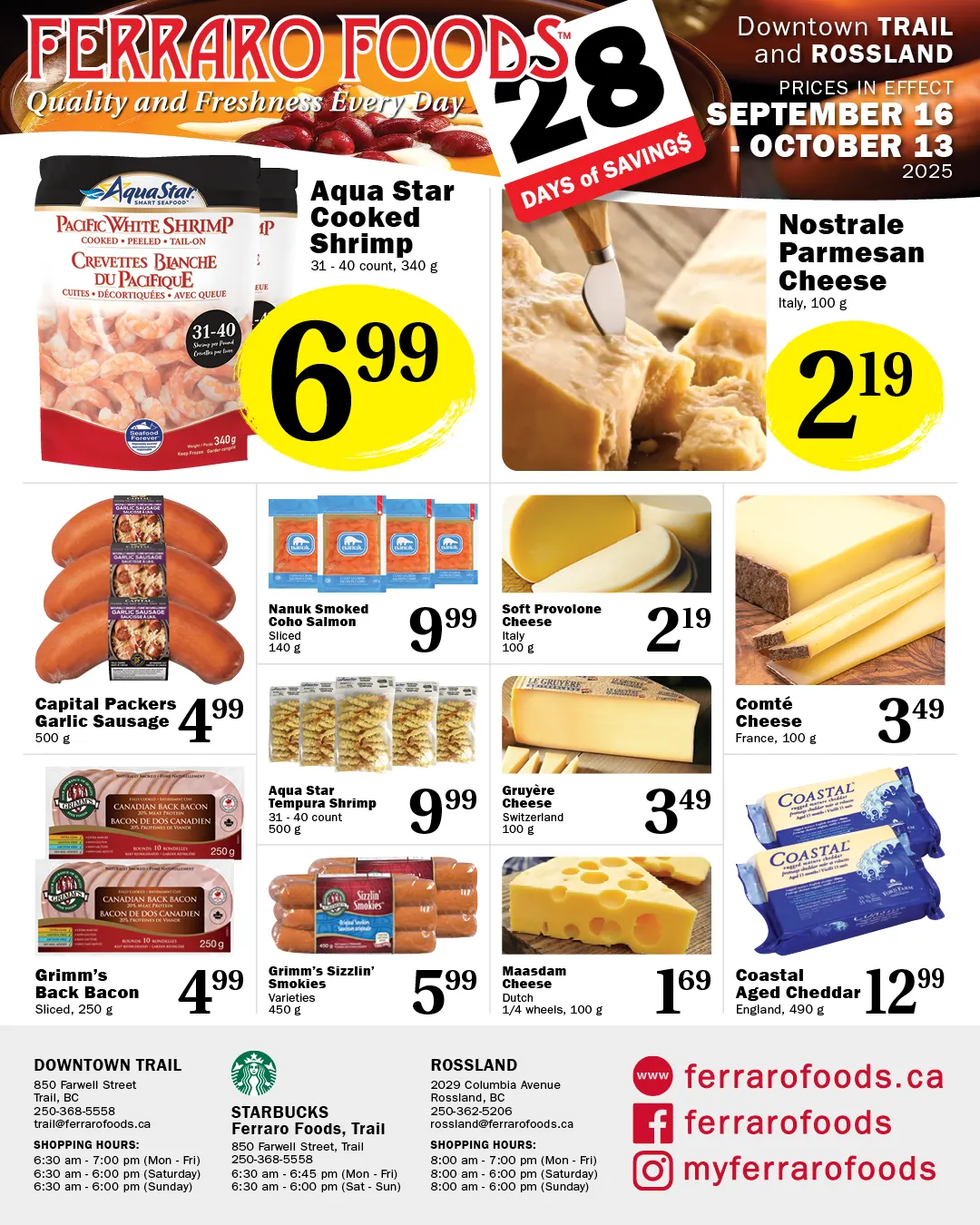 Ferraro Foods Sales from September 30 to October 16 2025 - flyer page 3