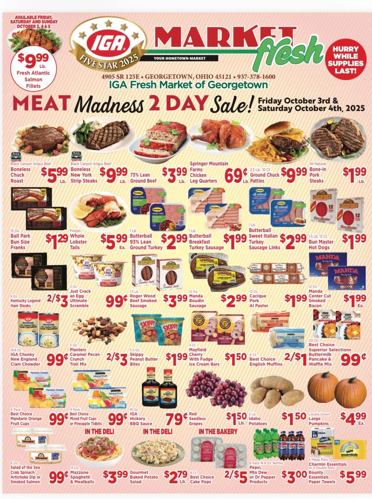 Weekly ad IGA sales from October 3 to October 5 2025 - Page 1
