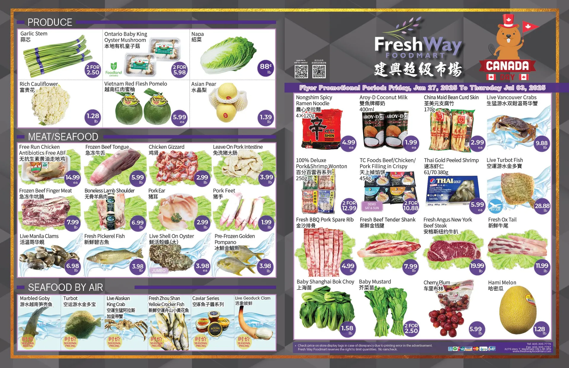 FreshWay Foodmart Deals from June 27 to July 3 2025 - flyer page