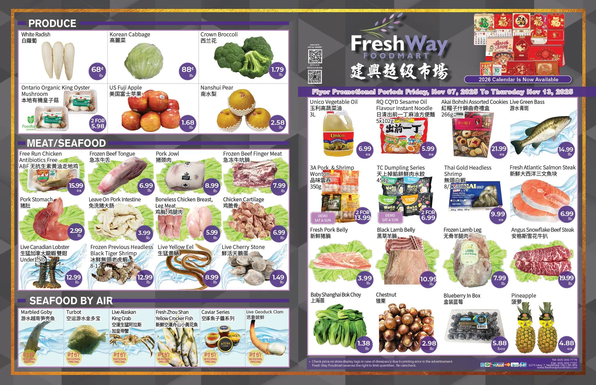 FreshWay Foodmar Sales from November 7 to November 13 2025 - flyer page 1