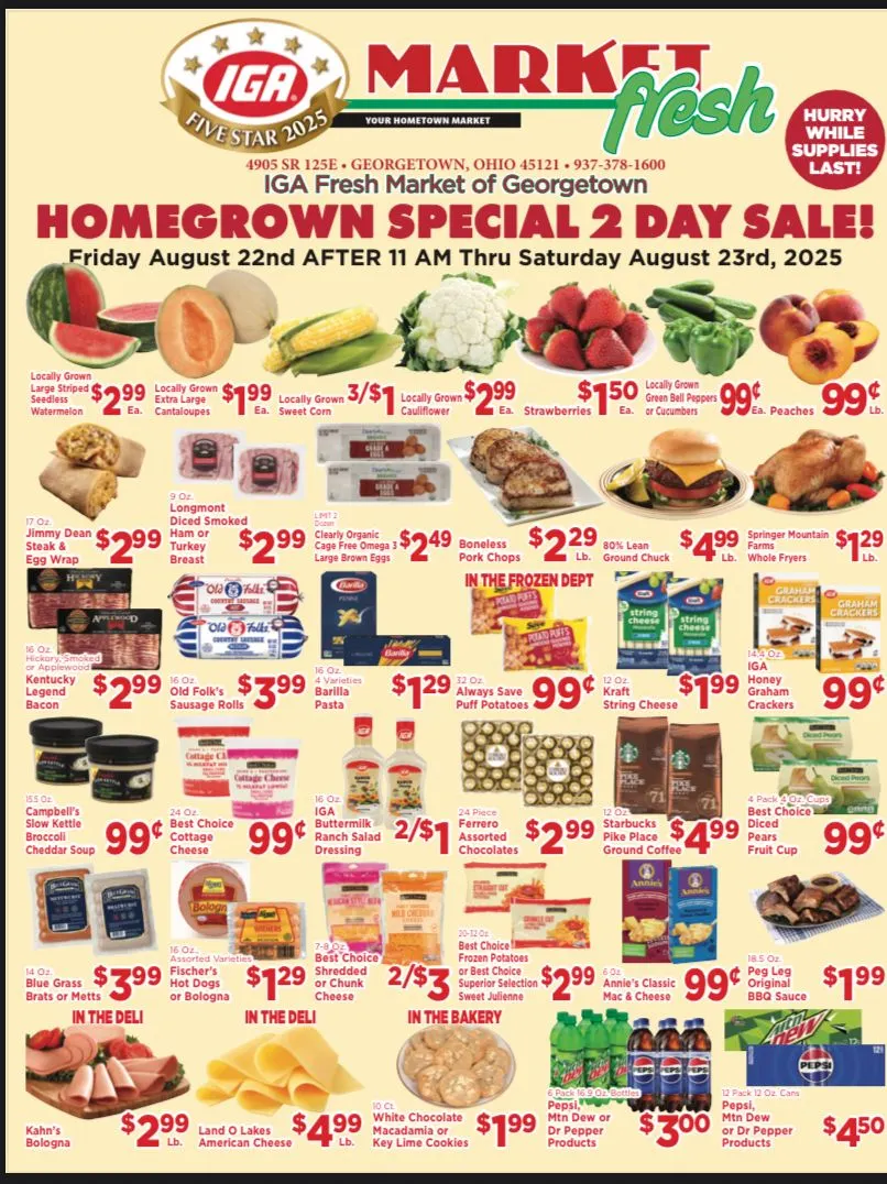 Weekly ad IGA Sales from August 22 to August 25 2025 - Page 