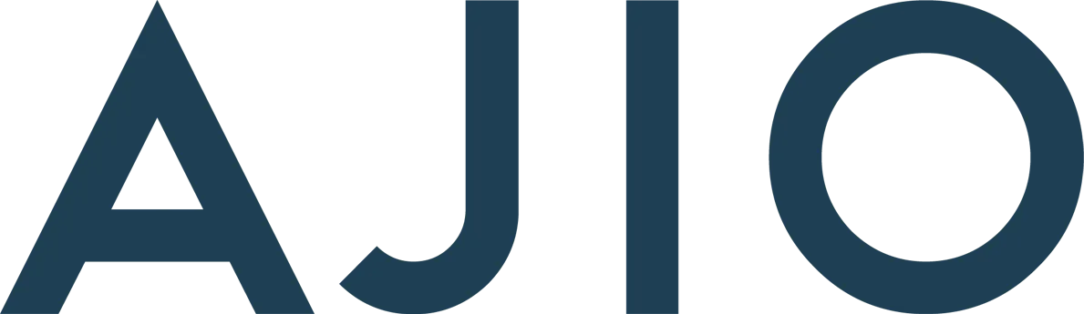 Ajio logo die aktuell Flugblatt