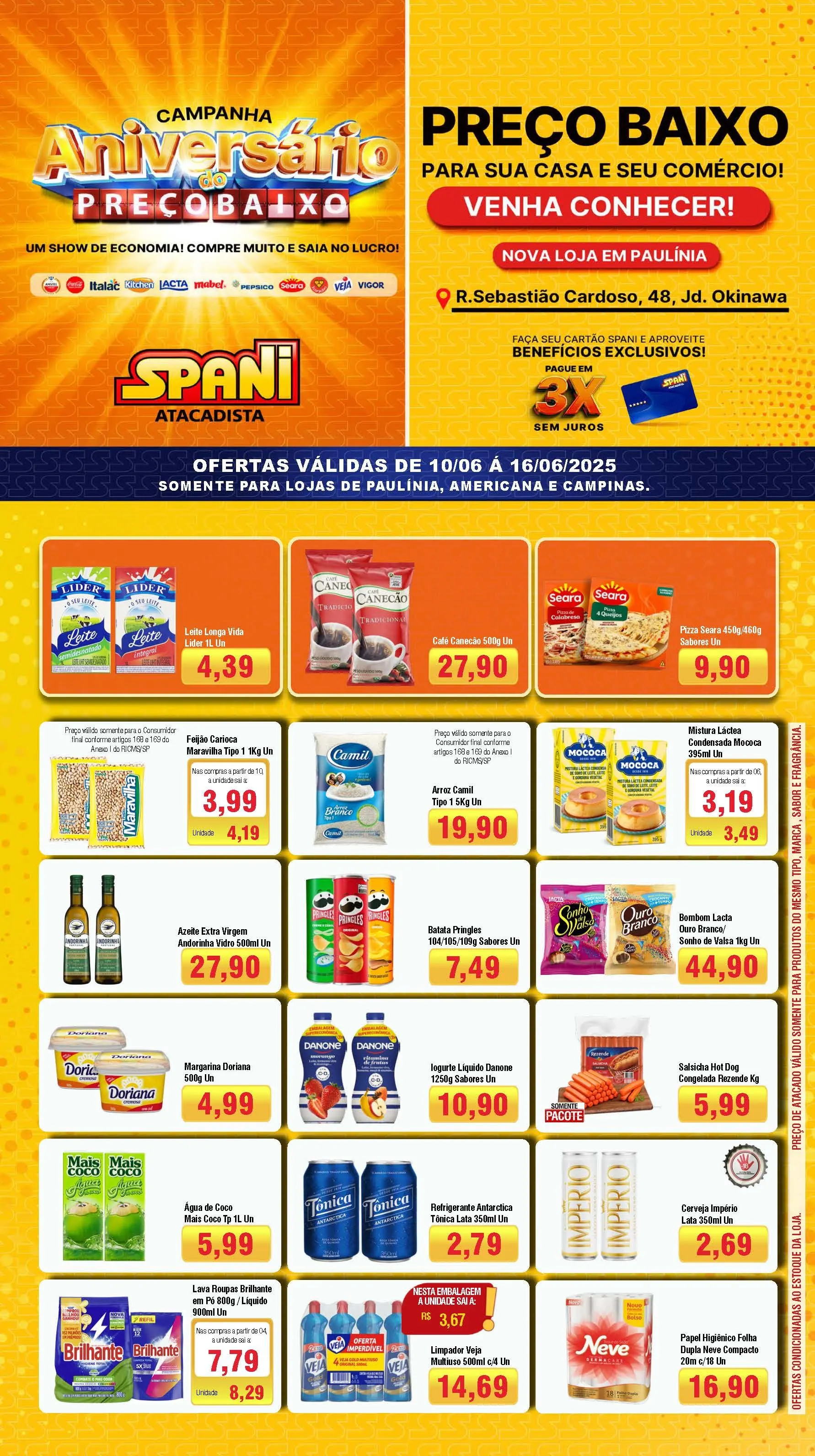 Encarte de Folhetos Spani Atacadista 10 de junho até 16 de junho 2025 - Pagina 1