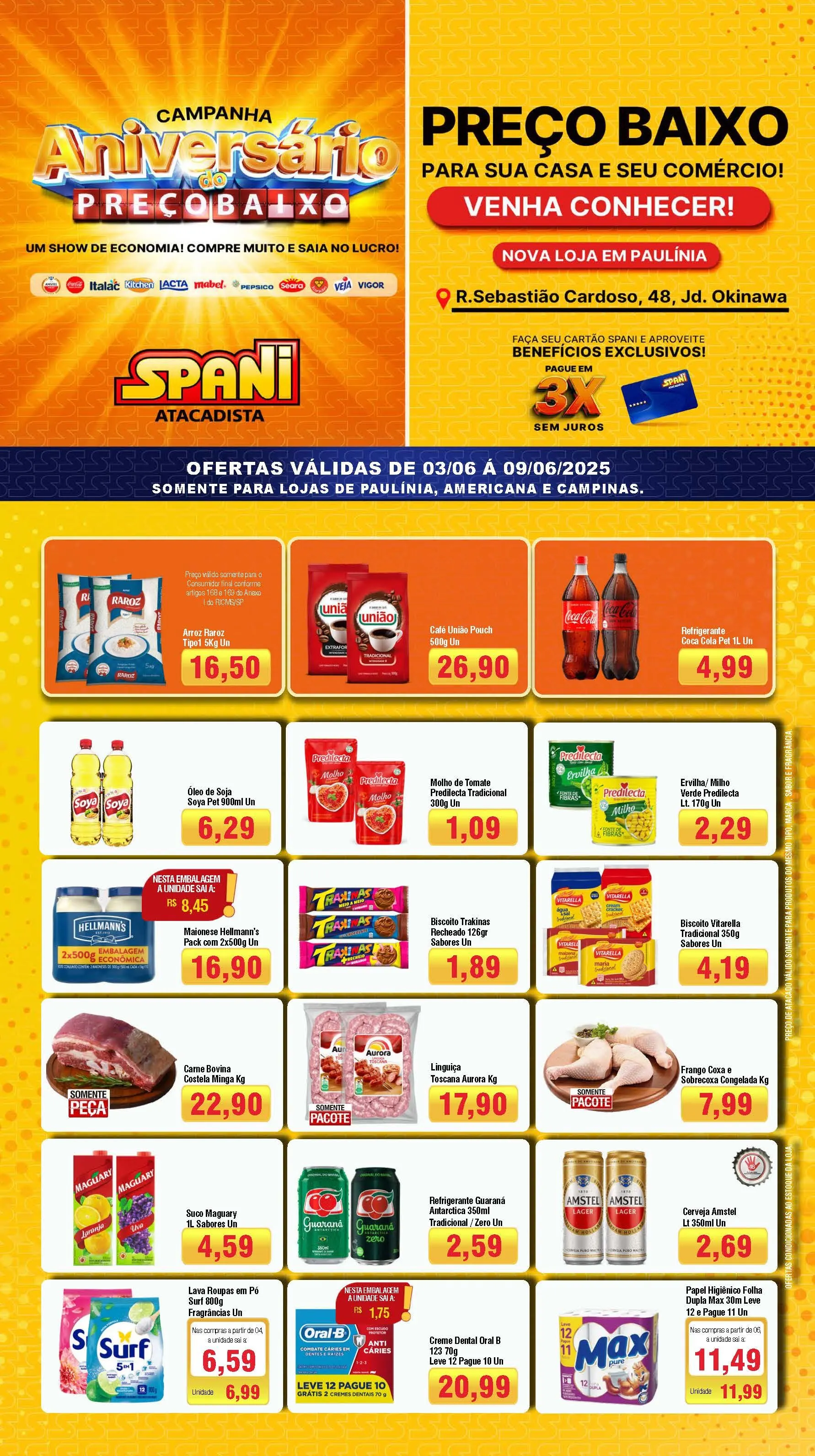 Encarte de Folhetos Spani Atacadista 3 de junho até 10 de junho 2025 - Pagina 1