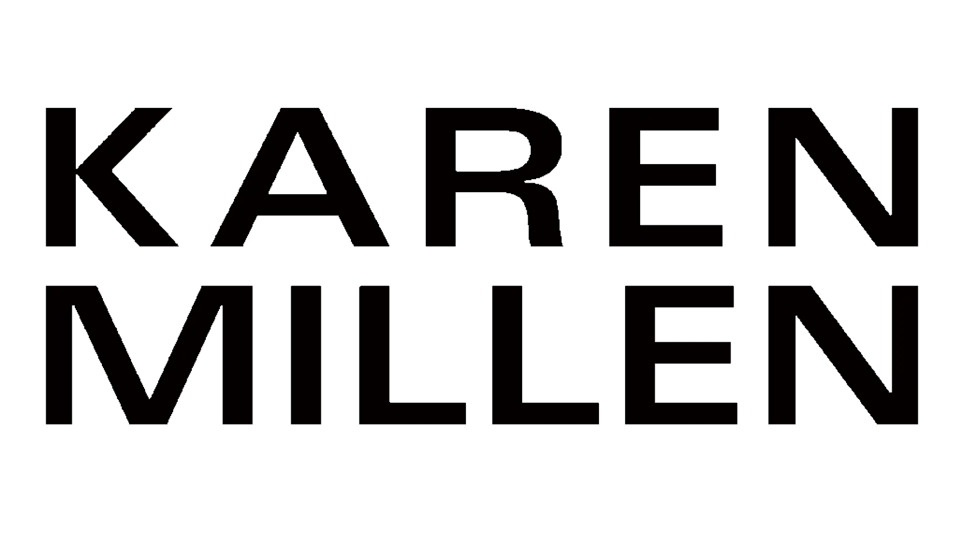 Karen Millen logo. Current catalogue