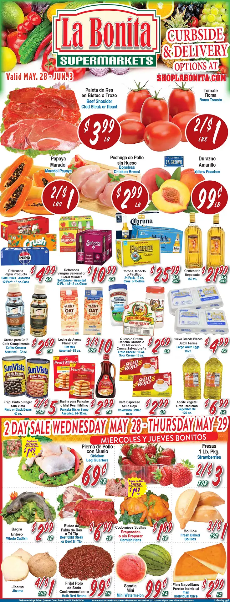 Weekly ad La Bonita Supermarkets Sales from May 28 to June 3 2025 - Page 
