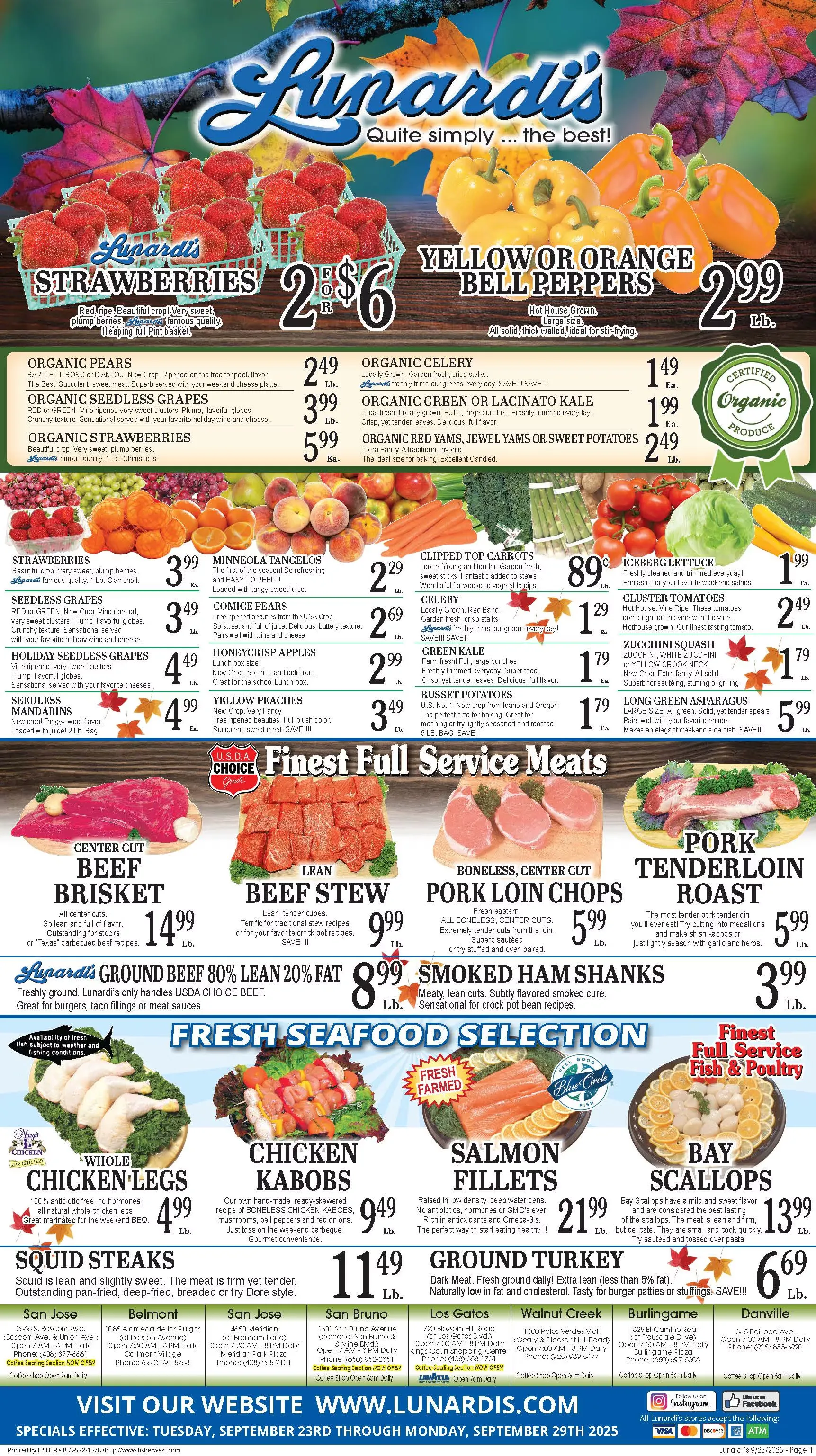 Weekly ad Lunardi's Sales from September 23 to September 29 2025 - Page 1