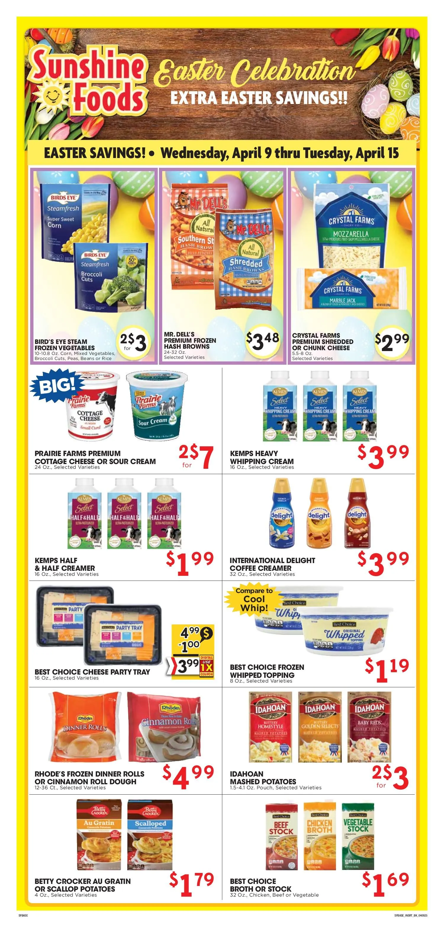 Weekly ad Sunshine Foods Sales from April 9 to April 15 2025 - Page 9