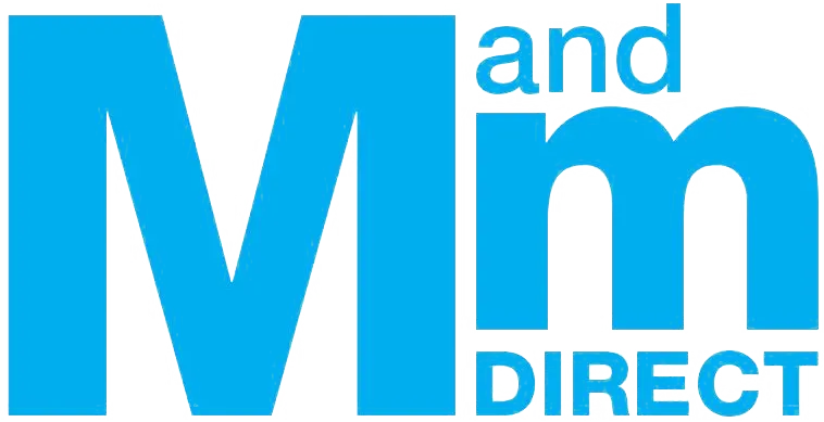 M and M Direct logo. Current catalogue