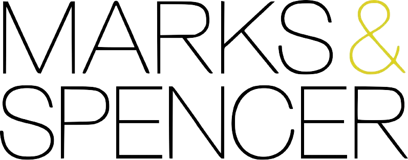 Marks & Spencer logo die aktuell Flugblatt