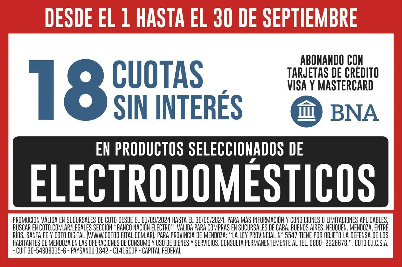 Ofertas de Coto Grandes ofertas 4 de septiembre al 30 de septiembre 2024 - Página 1 del catálogo