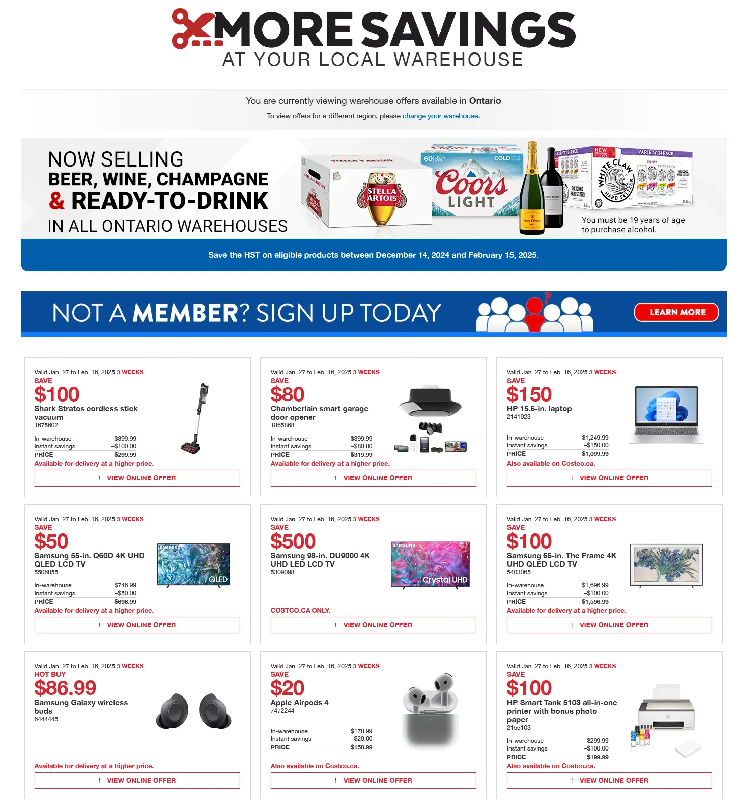 Costco Deals & discounts from January 28 to February 15 2025 - flyer page 1