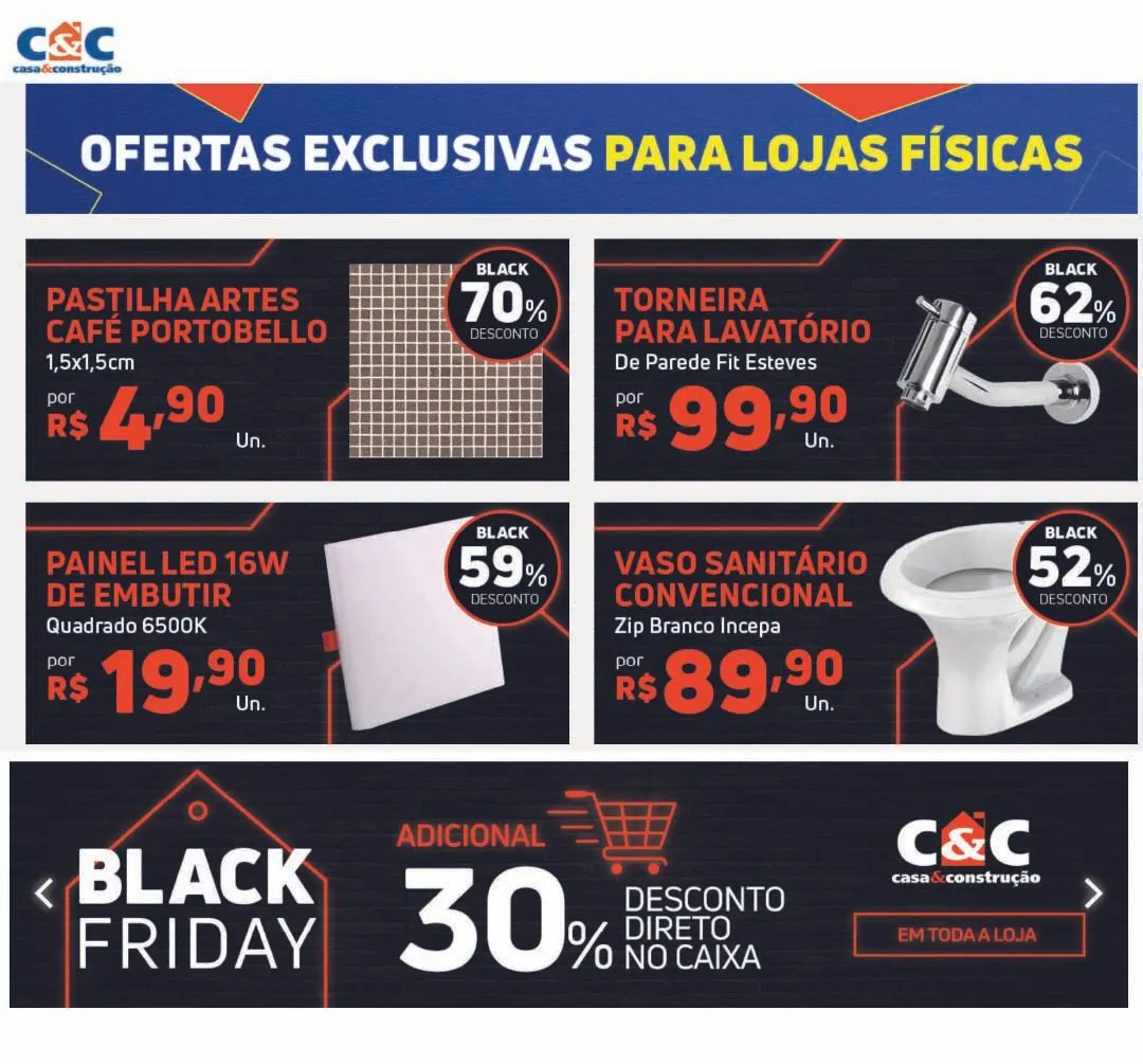 C&C Casa e Construção Ofertas semanais! - 3 de dezembro 7 de dezembro 2024
