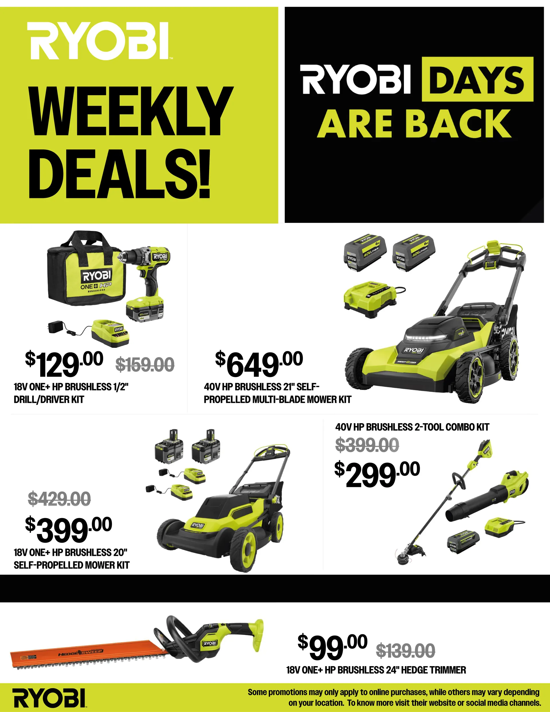 Weekly ad Ryobi Weekly Ad from May 20 to June 10 2025 - Page 