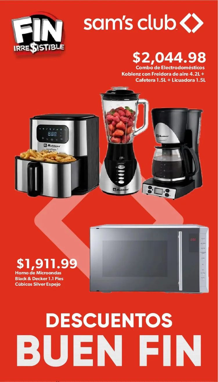 Catálogo de Sam's Club Ofertas de Buen fin! 15 de noviembre al 19 de noviembre 2024 - Pagina 1