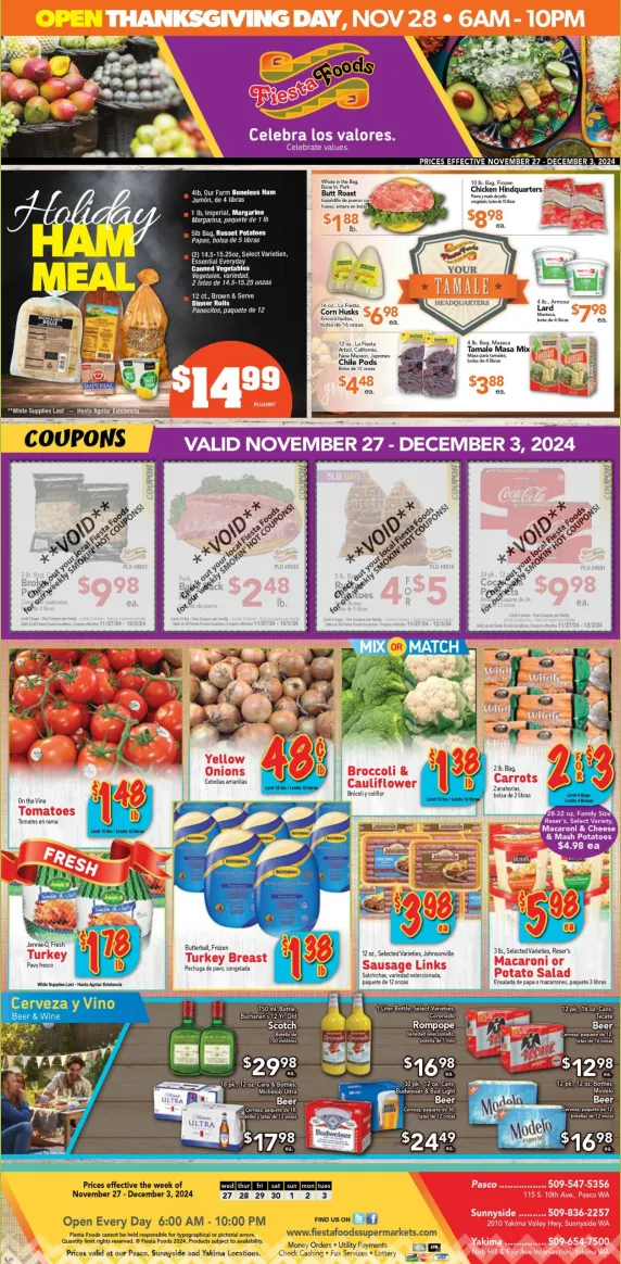 Weekly ad Fiesta Foods SuperMarkets sales from November 27 to December 3 2024 - Page 