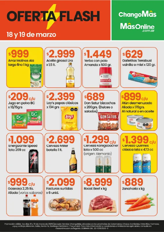Ofertas de ChangoMas Ofertas y descuentos 18 de marzo al 19 de marzo 2025 - Página 1 del catálogo