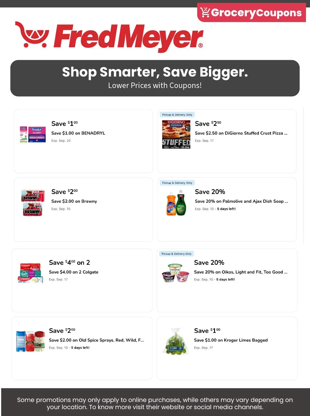 Weekly ad Fred Meyer coupons from September 9 to September 30 2025 - Page 1