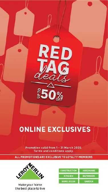 Leroy Merlin Weekly Offers from 7 March to 31 March 2025 - Catalogue Page 1