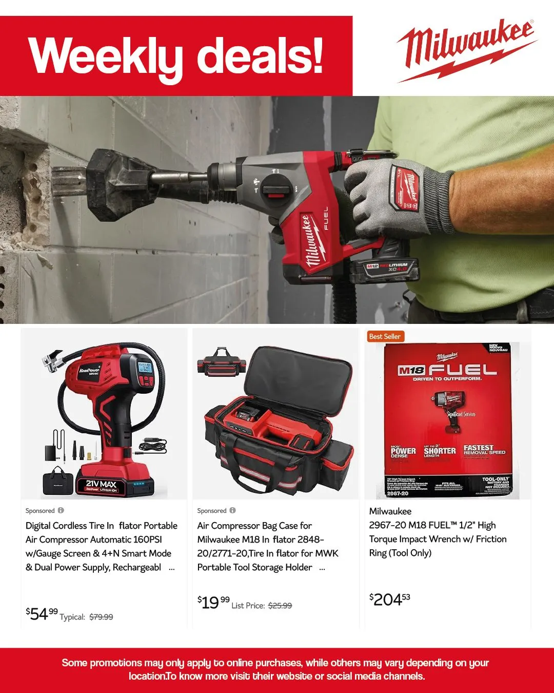 Weekly ad Milwaukeetool Weekly Ad from March 27 to April 17 2025 - Page 2