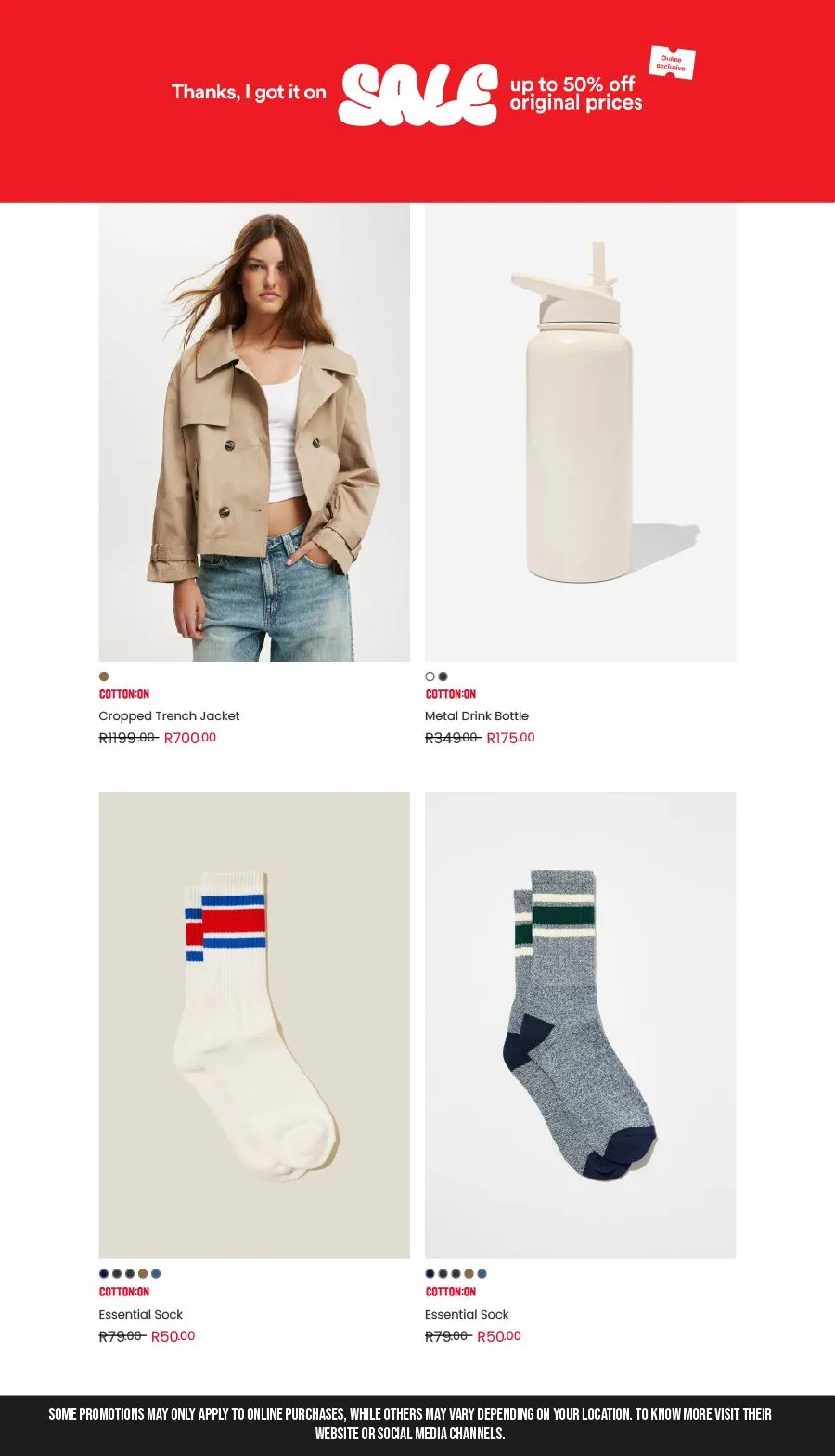 Cotton On Weekly Offers from 7 March to 28 March 2025 - Catalogue Page 4