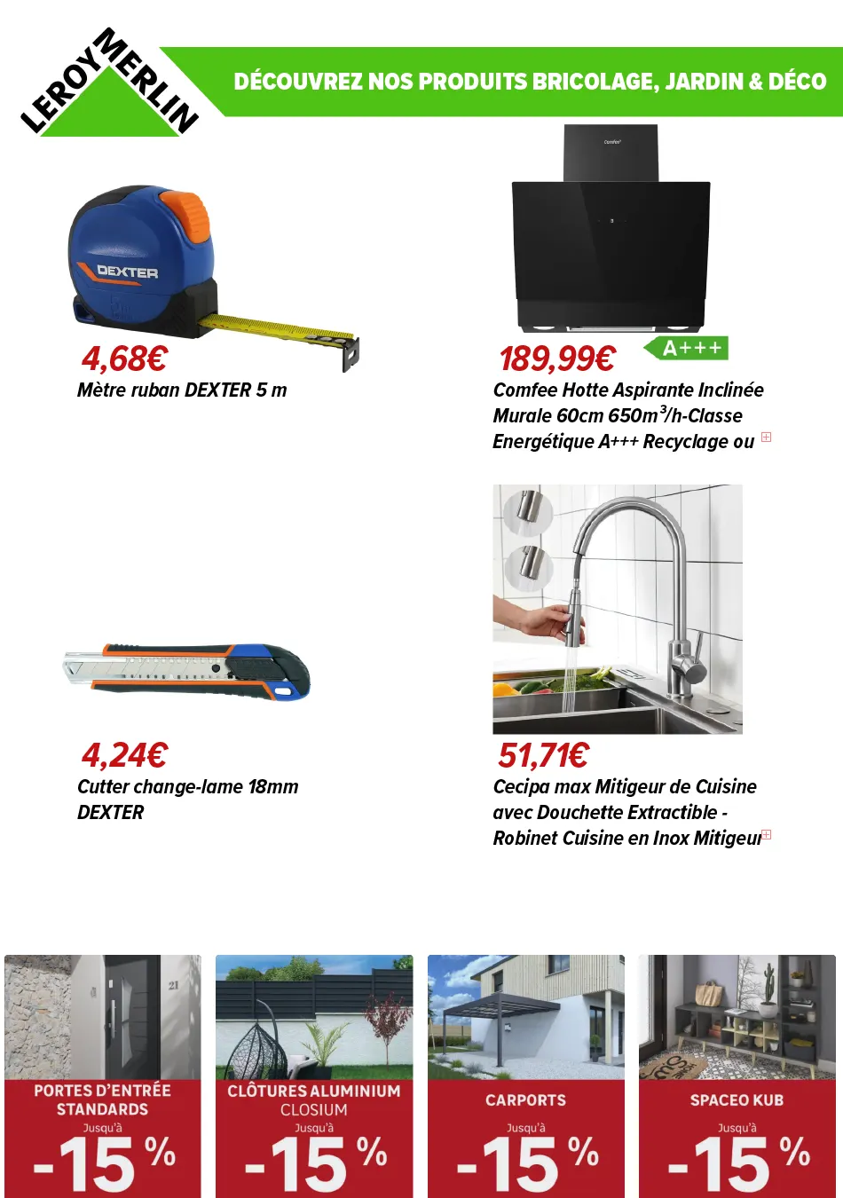 Leroy Merlin Grandes offres du 5 mars au 26 mars 2025 - Catalogue page 7