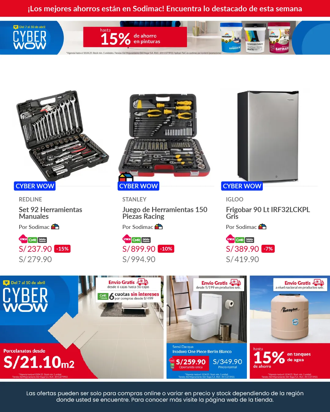 Catalogo de Sodimac Descuentos semanales 8 de abril al 11 de abril 2025 - Pag 6