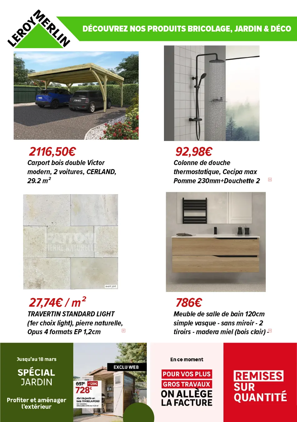 Leroy Merlin Grandes offres du 5 mars au 26 mars 2025 - Catalogue page 9