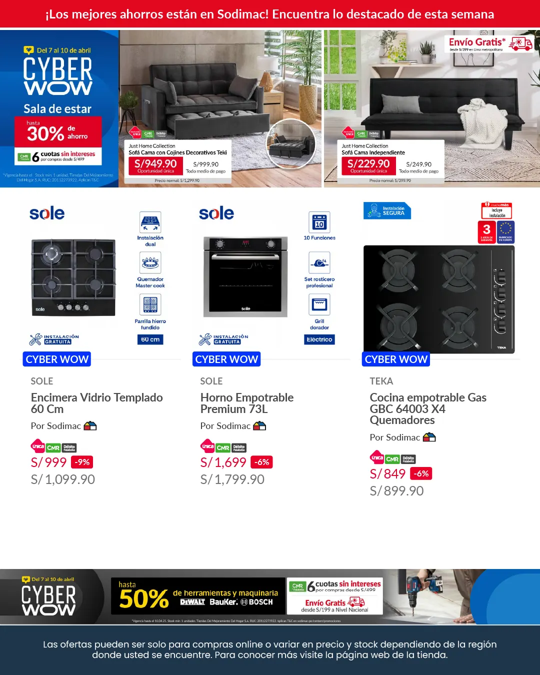 Catalogo de Sodimac Descuentos semanales 8 de abril al 11 de abril 2025 - Pag 4