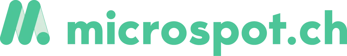 Microspot logo. Aktuell Prospekt