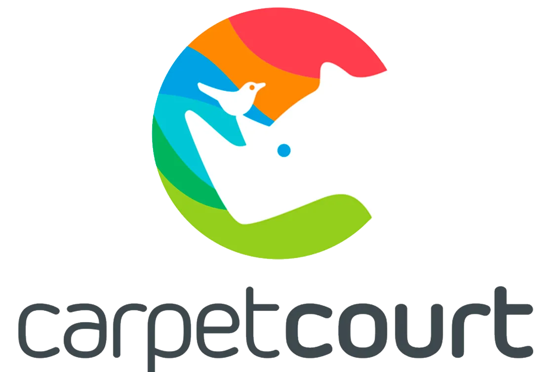 Carpet Court logo. Current weekly ad