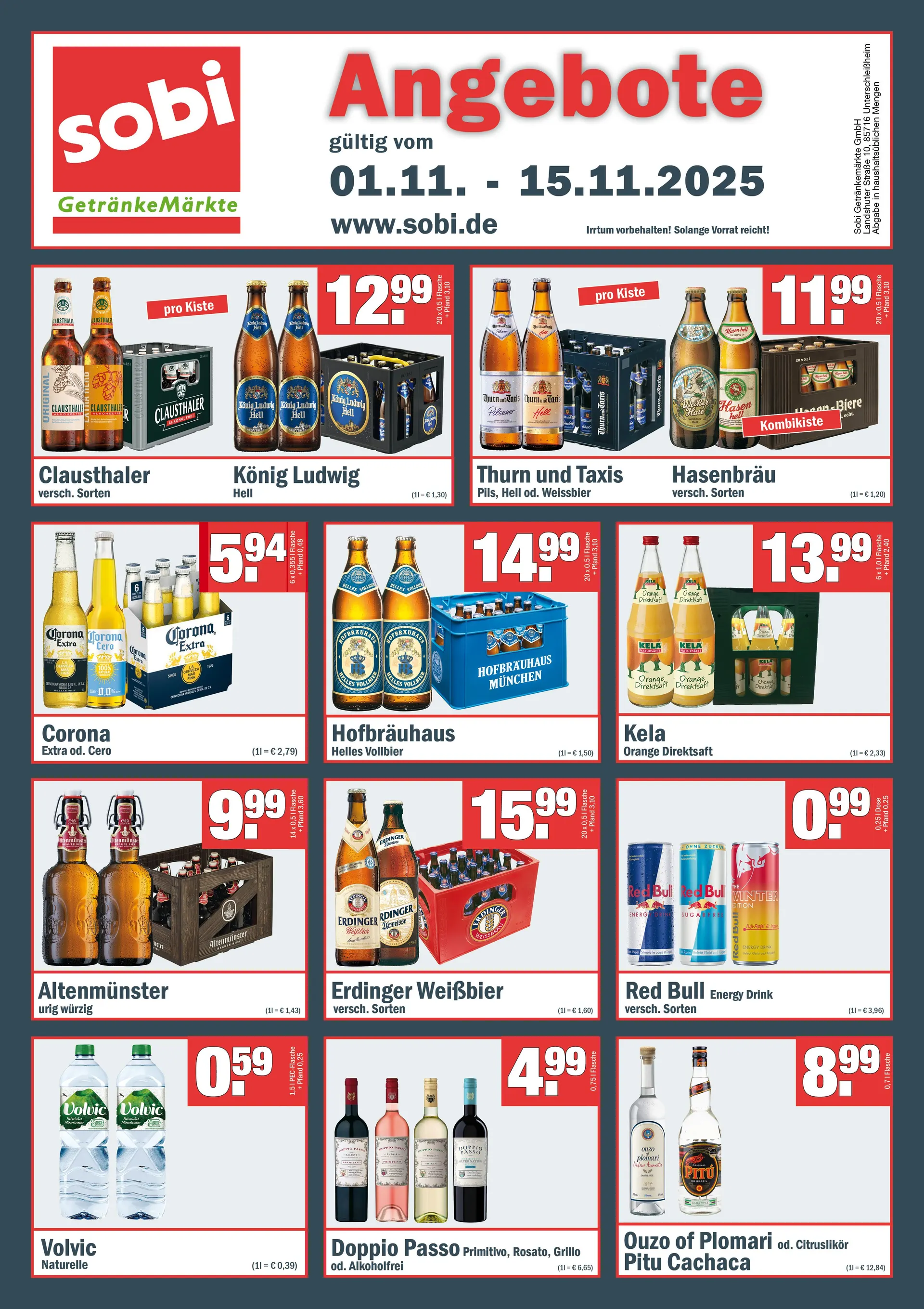 Sobi Prospekte von 1. November bis 15. November 2025 - Prospekt seite 1