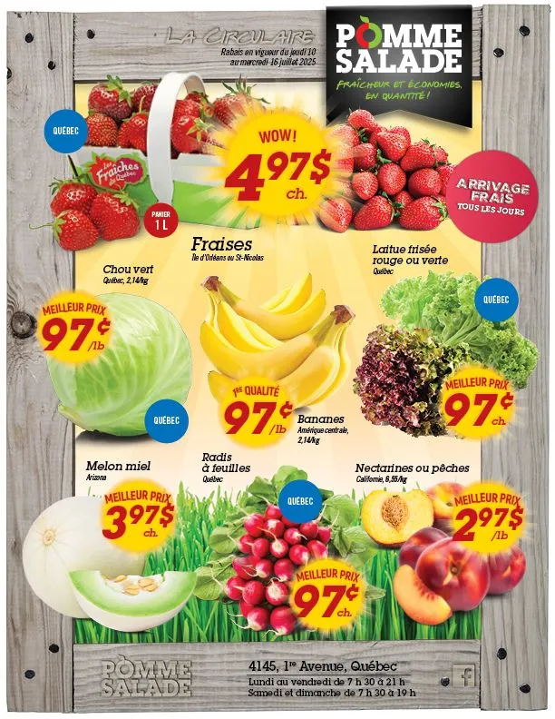 Pomme Salade flyer from July 10 to July 16 2025 - flyer page 