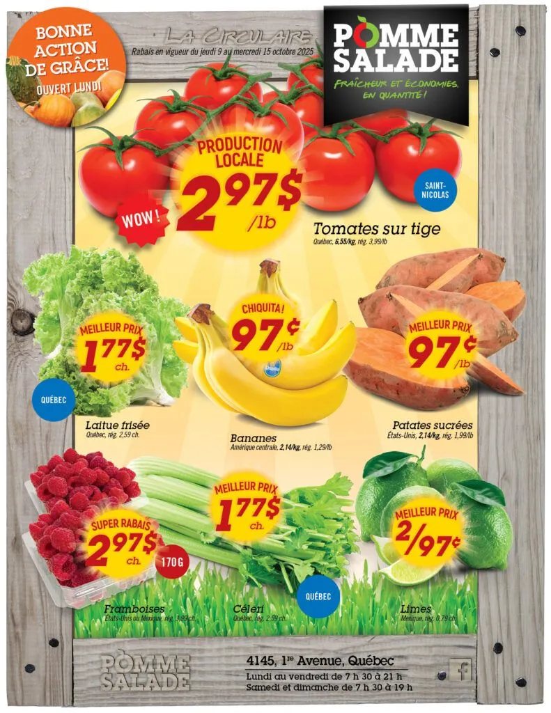 Pomme Salade Sales from October 9 to October 15 2025 - flyer page 1