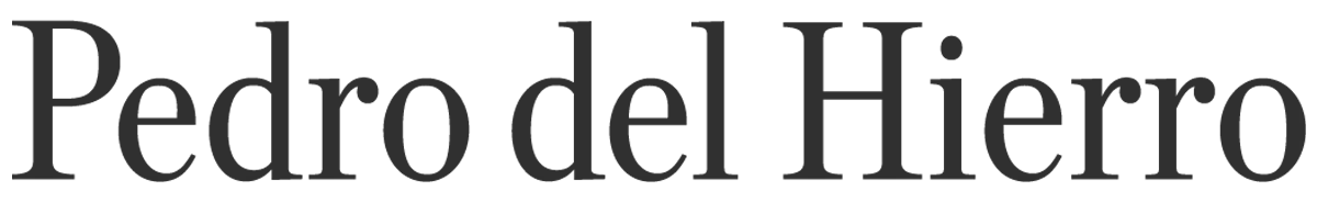 Pedro del Hierro logo de folhetos