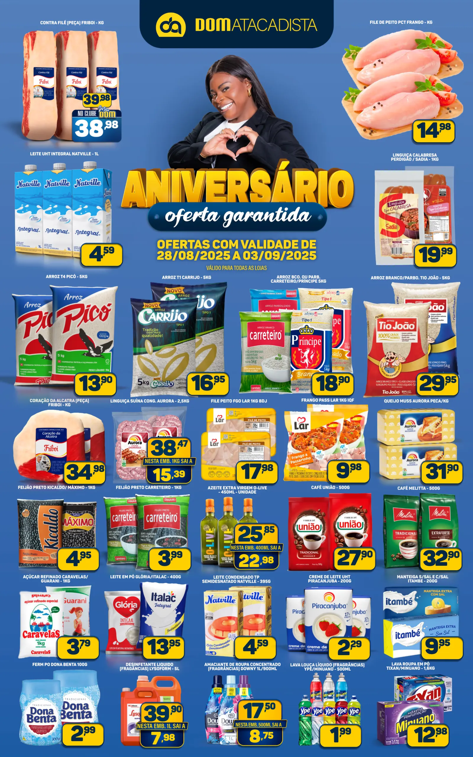 Encarte de Dom Atacadista Folhetos  28 de agosto até 5 de setembro 2025 - Pagina 1