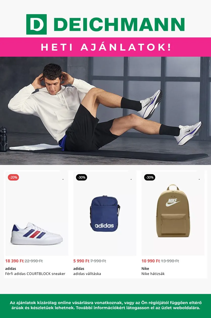 különleges ajánlata Deichmann - február 7. február 28. 2025.