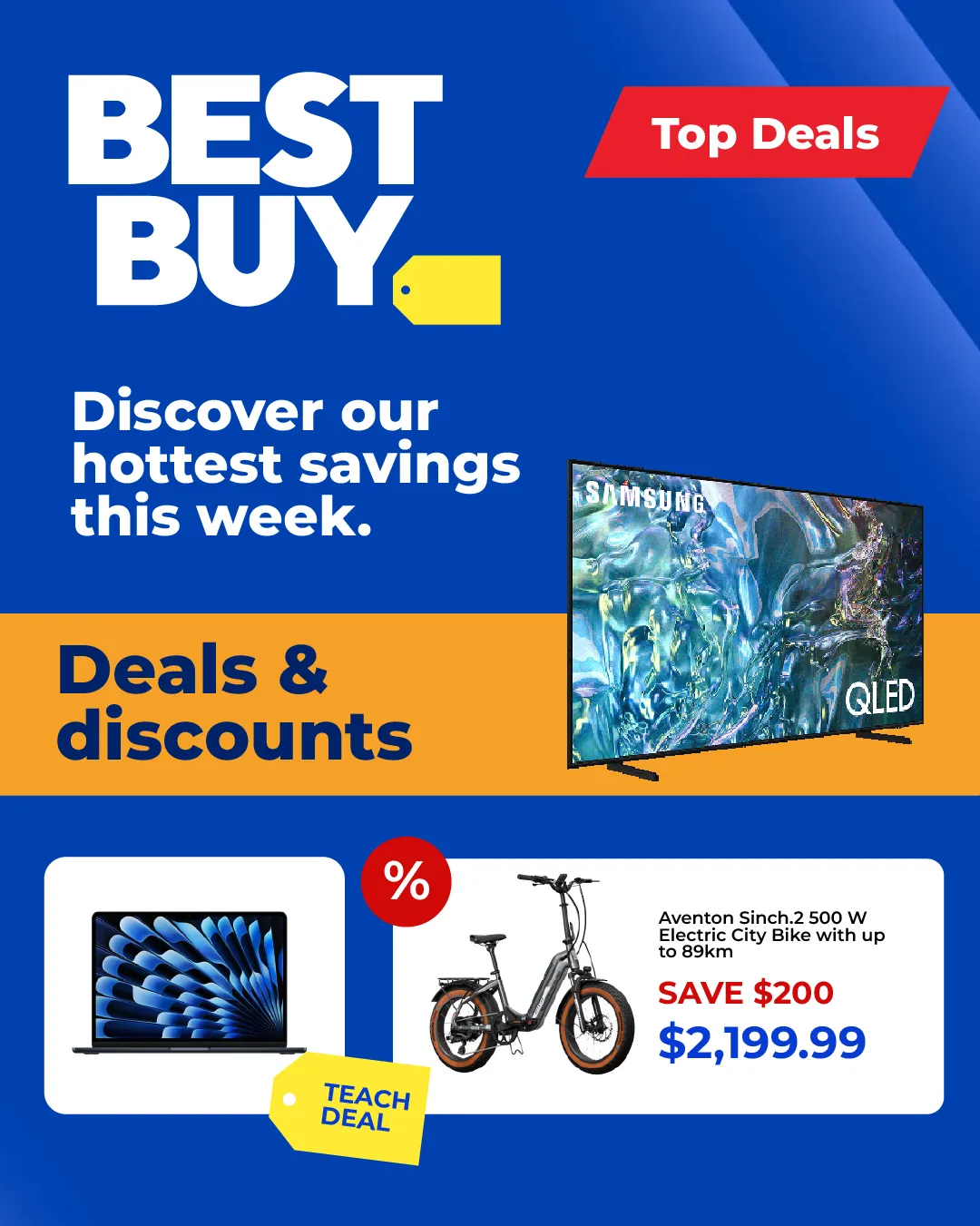 Best Buy Weekly Ad from April 9 to April 23 2025 - flyer page 1