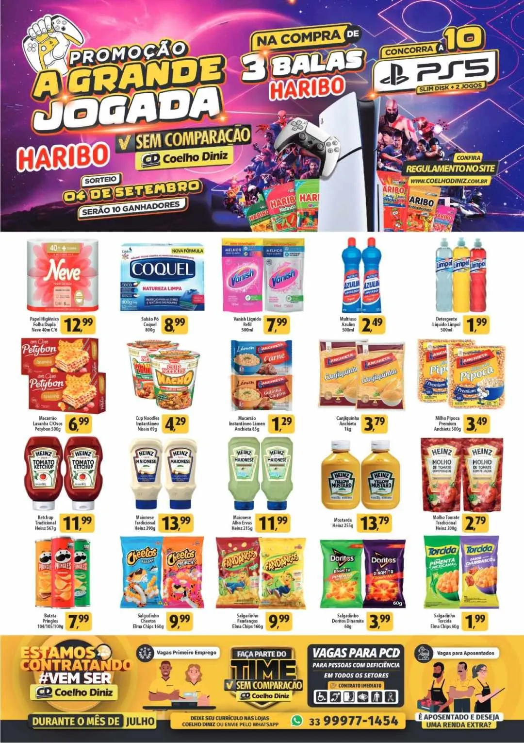 Encarte de Folhetos Coelho Diniz 14 de julho até 31 de julho 2025 - Pagina 1