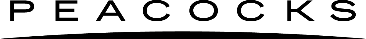 Peacocks logo. Current catalogue