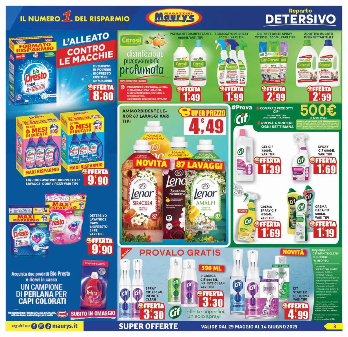 Volantini Maury's da 27 maggio a 16 giugno di 2025 - Pagina del volantino 14